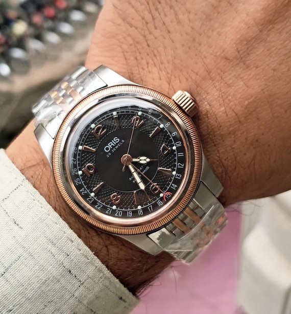 NOS Oris Pointer Date Automatic Men's Wrist Watch - image 1