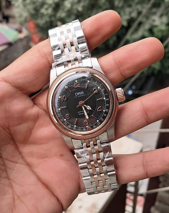 NOS Oris Pointer Date Automatic Men's Wrist Watch - image 8