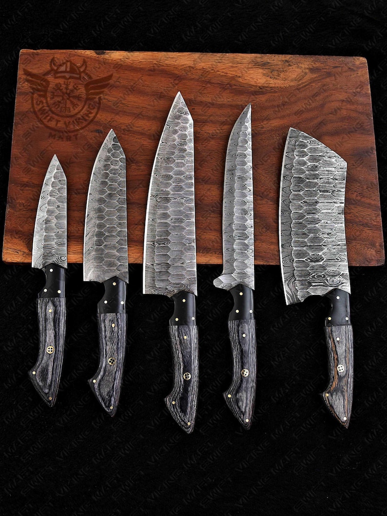 Christmas gift for him, gifts, handmade knives set, kitchen knives, wooden, handle, gift for her, gift for husband, gift for mother, gift for friend, gift for anniversary, gift for wedding, gift for dad,