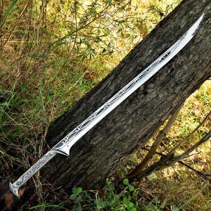 Personalized Thranduil Viking Sword: Medieval Movie Replica, Engraved Steel