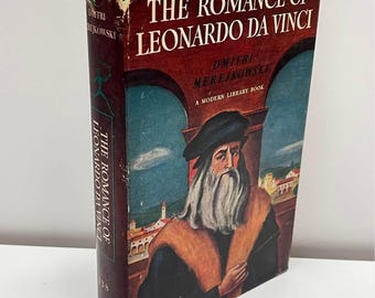 Edición de 1955: El romance de Leonardo da Vinci – Dmitri Merejkowski – Libro de tapa dura de Modern Library