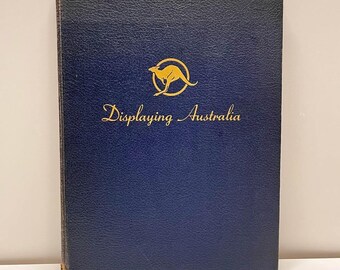 Libro antiguo de 1945 de tapa dura grande sobre Australia, de la editorial Australian Story.