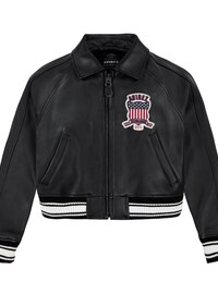 Handmade Women's Avirex Icon White Cropped American Bomber Flight Leather Jacket | Vintage Winter Style Outerwear | Gift for Her