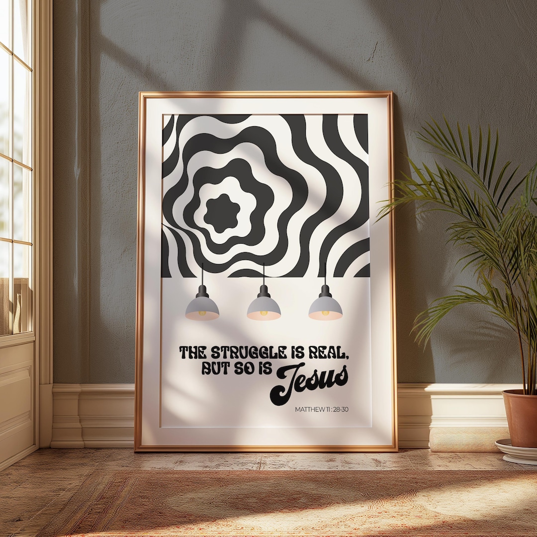 Trendy Christian Wall Art Digital Scripture Download Inspirational ...
