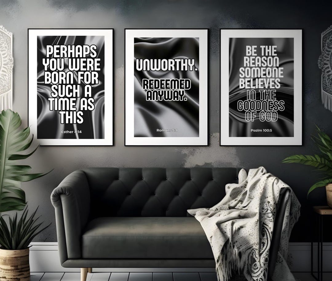 Modern Christian Wall Art Digital Download Bible Verse Print ...