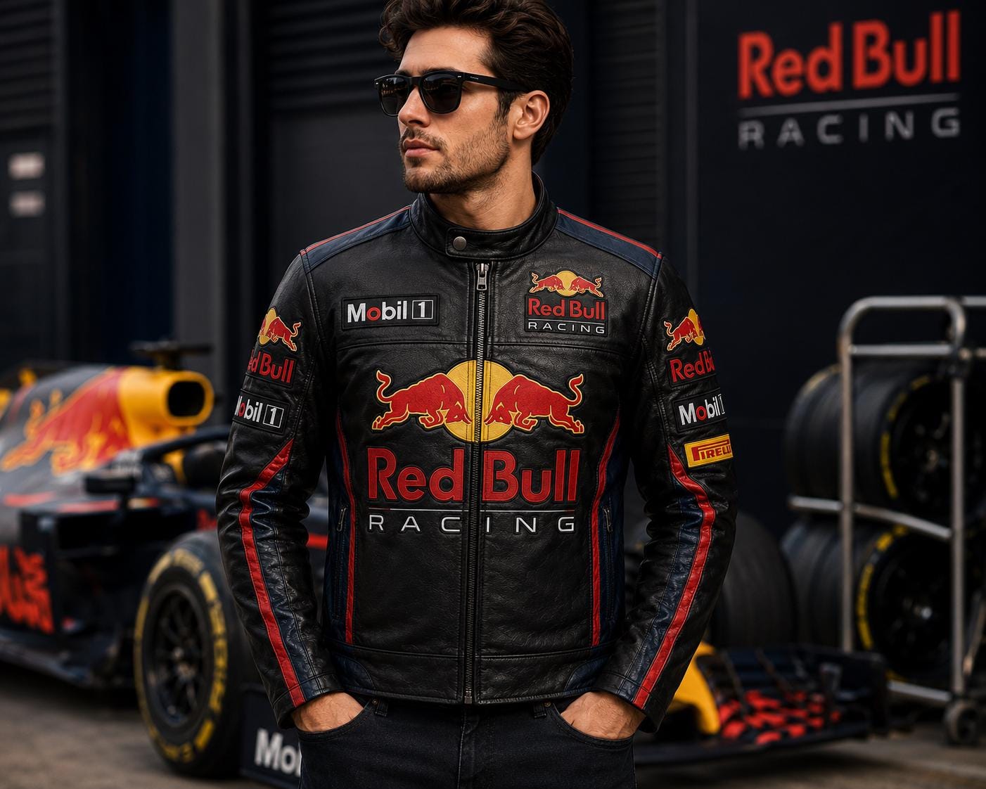 Red bull racing jacket - Etsy 日本