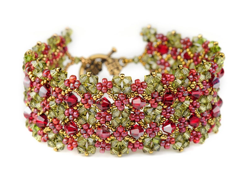 Tutorial Crystal Tapestry Bracelet Etsy