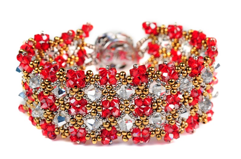 Tutorial Crystal Tapestry Bracelet Etsy