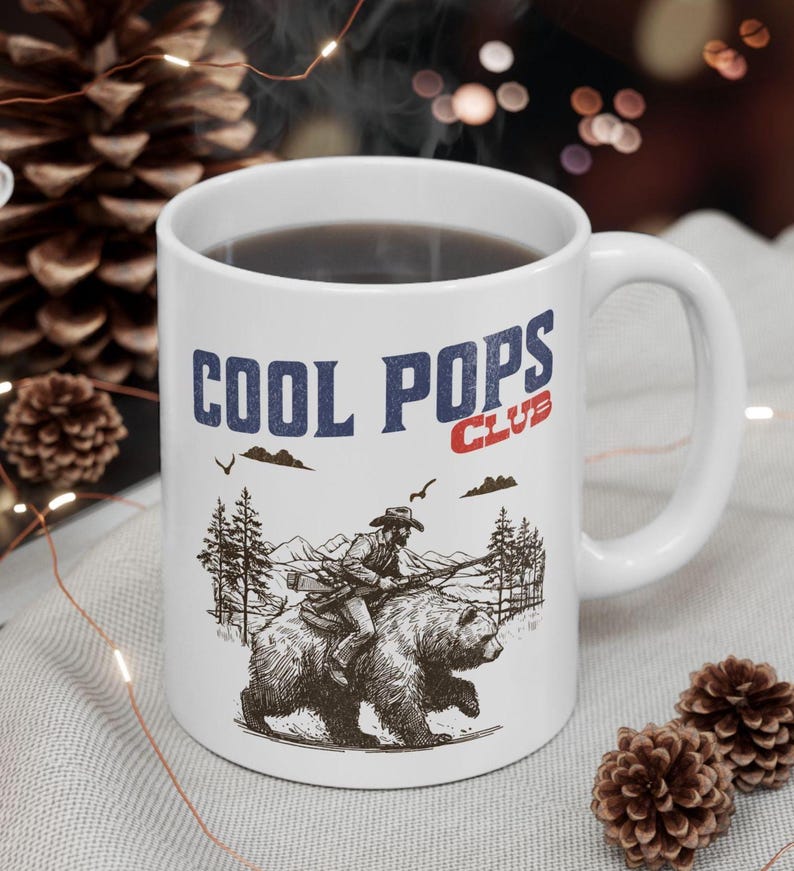 Cool Pops Club Shirt, Cool Dad Shirt, Funny Grandpa Shirt, Funny Cowboy Pops Shirt, Dad Joke T-Shirt, Gift for Grandpa, Father's Day Gift image 7