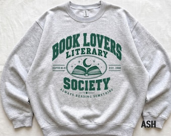 Book Lovers Literary Society Shirt, Book Lover T-Shirt, Reading Club Tee, Bookish Gift for Readers, Vintage Collegiate Book Shirt