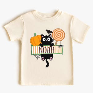 Personalized Boys Halloween Shirt, Custom Name Kids Halloween Shirt, Cute Toddler Halloween Shirt, Toddler Boy Halloween Shirt