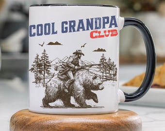 Cool Grandpa Club Mug, Coffee Mug for Grandpa, Funny Grandpa Coffee Cup, Gift for Grandpa, Gift for first time Grandpa