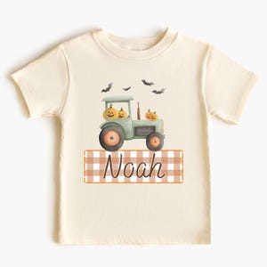 Personalized Boys Halloween Shirt, Custom Name Kids Halloween Shirt, Cute Kids Halloween Shirt, Halloween First Initial Shirt, Toddler Tee
