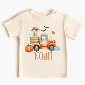 Personalized Boys Halloween Shirt, Custom Name Kids Halloween Shirt, Cute Kids Halloween Shirt, Halloween First Initial Shirt, Toddler Tee