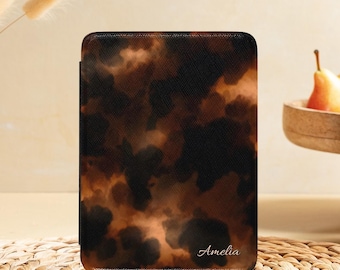 Tortoise-hoesje voor Kindle met draagriem, magnetische achterkant | voor Paperwhite 12e generatie | Omslag voor signature-editie | Kleurzacht| Automatisch in-/slaapstand
