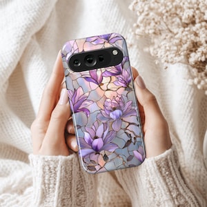 Magnolia Phone Case Floral cover for Google Pixel 10 Pro XL, 9A, 9 Pro, 8 Pro, 7  iPhone 17 Air, 17 Pro Max, 16e, 15, 14, 13, 12 Samsung S25