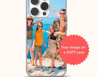 Custom Phone Case Personalized cover for iPhone 16e, 15, 14, 13, 12, 11, SE, Samsung S25 Edge, A15, S21, S23, Pixel 9A, 8 Pro