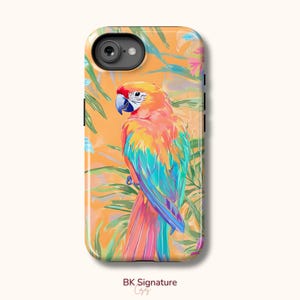 Parrot Phone Case Tropical summer Jungle cover for iPhone 16e 16 16 Pro 15 14 13 12 11 Samsung S25 Ultra S24 Ultra S23 S22 Pixel 9 8 7 6