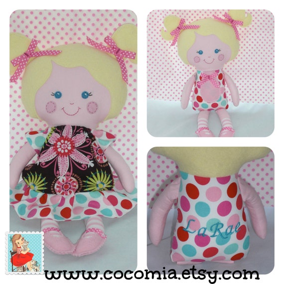 Items similar to Custom Cloth doll, baby doll, dress up doll, small