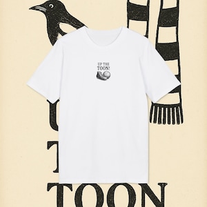 Maglietta UP THE TOON / Maglietta retrò per tifosi del Newcastle United / Maglia da calcio vintage / Regalo dell'esercito dei cartoni animati / Maglietta per tifosi ispirata al Newcastle United