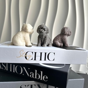 Dog Shaped Candle | Handmade Puppy Candle | Decorative Dog Candle | Unique Gift for Dog Lovers | Aesthetic Home Decor
