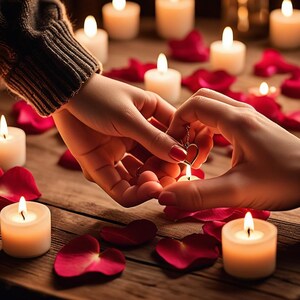 invito di san valentino romantico