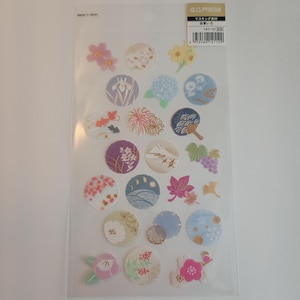 Pegatina japonesa "Las cuatro estaciones de Japón", G.C.PRESS