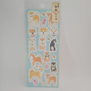 Japanischer Papieraufkleber "Japanische Hunde", Chikyu Greetings