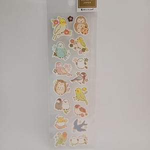 Japanischer Aufkleber "Blumen und Vögel", NB