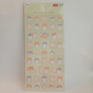 Pegatina de animales "Hámster", Daiso