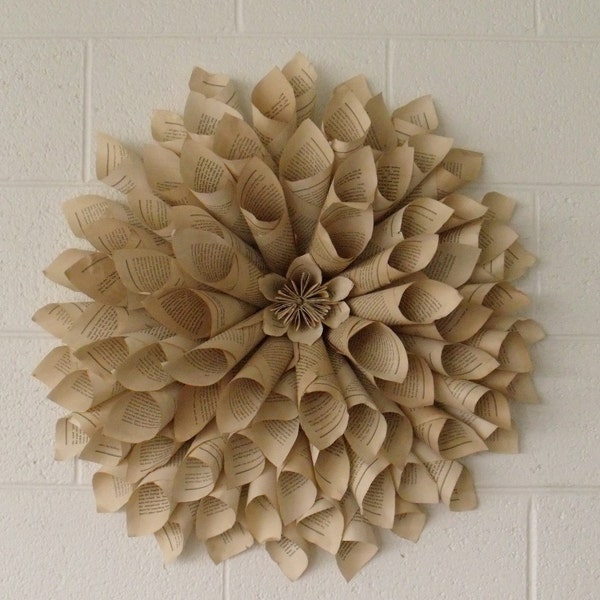 Handmade paper wreath