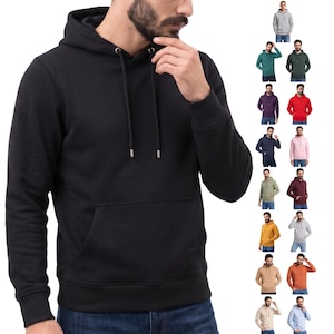 Men's Pullover Hoodies, Fleece hooded sweatshirt, Plain Hoodie for Men