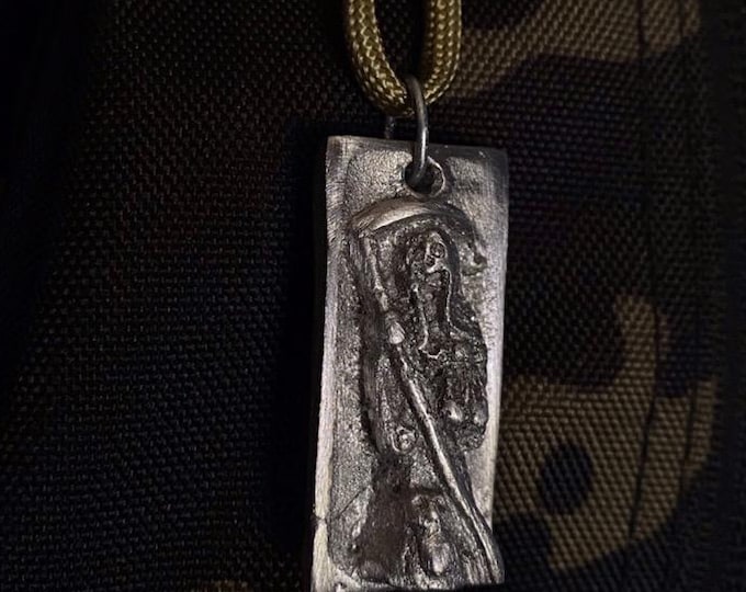 Scythe Pewter Zipper Pull / Pocket Piece