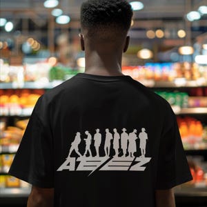 Ateez Silhouette Oversized T-Shirt: K-Pop Unisex Streetwear