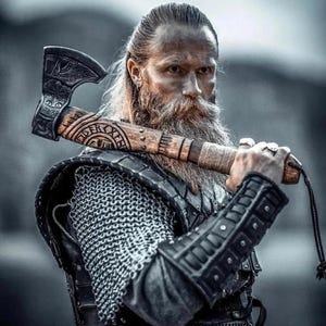 RAGNAR VIKING AXE Forged Camping Axe, Anniversary gift for him, Viking Gifts, Viking Bearded Nordic, Best Gifts for Valentines, gift for dad