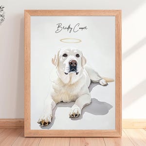 Gifts for Wife Gifts for Husband Custom Pet Portraits Personalized Watercolor Pet Art Using Pet Photo Digital Memorial Art Custom Drawing