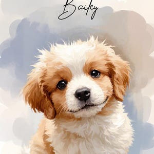 Custom Watercolor Portraits Using Pet Photo Personalized Digital Dog Portraits Cat Portraits Custom Dog Portraits Custom Pet Memorial Art