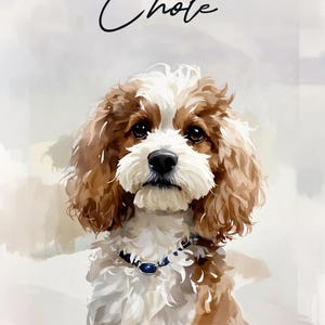 Gifts for Mom Gifts for Dad Custom Pet Portraits Personalized Watercolor Pet Art Using Your Pet Photo Digital  Memorial Art Custom Drawing