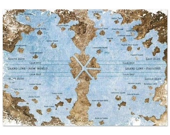 One Piece - Carte du monde