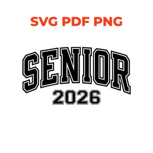 Senior 2026 PNG, Old School Camo, Svg Pdf, Graduate, Graduation, School Spirit Shirt, Digital Download, T-shirt Design, Sublimation