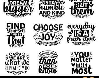 20 Inspirational SVG Bundle, Funny SVG bundle, Sarcasm SVG bundle, Svg quotes shirts, Funny mom gift, Funny mom Png, Silhouette, Cricut