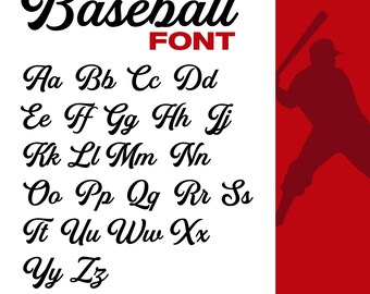 Font Baseball Svg, Con Coda Font Baseball Svg, Code Di Testo Svg, Baseball Cricut, Scritta Baseball, Softball Svg, File Di Taglio Font Baseball
