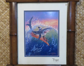11 x 14" Hand made Bamboo frame for photos, prints,magazines, etc Perfect Polynesian inspired decor for Tiki bars and enchanted tiki rooms