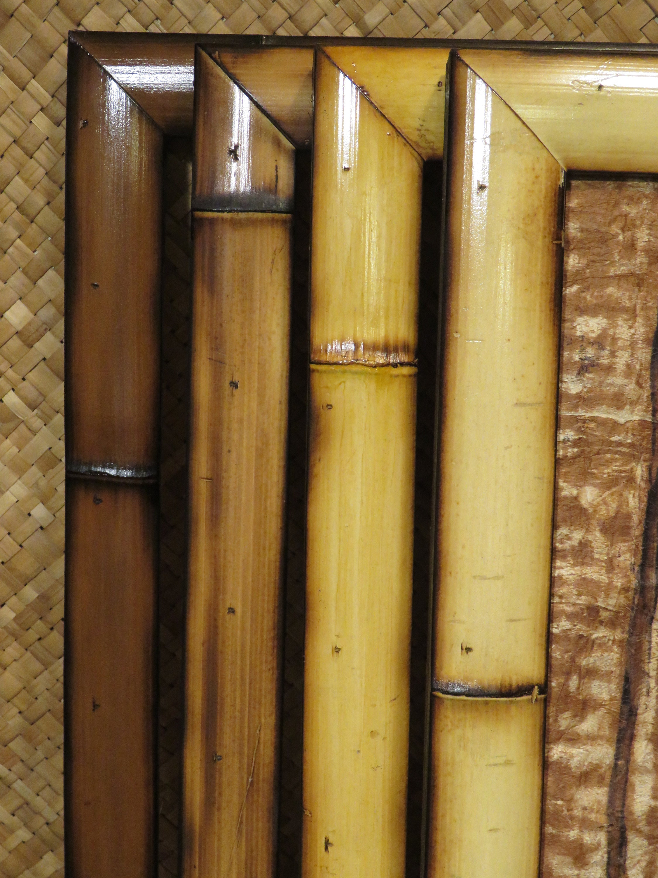 3.5 x 5.5 Hand made Bamboo frame for vintage postcards Etsy