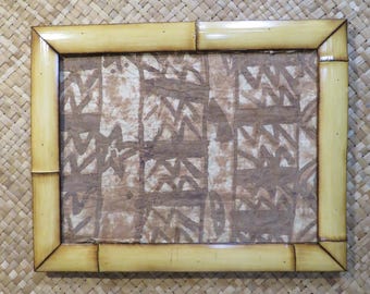 12 x 16" Hand made Bamboo frame for photos, prints,magazines, etc Perfect Polynesian inspired decor for Tiki bars and enchanted tiki rooms