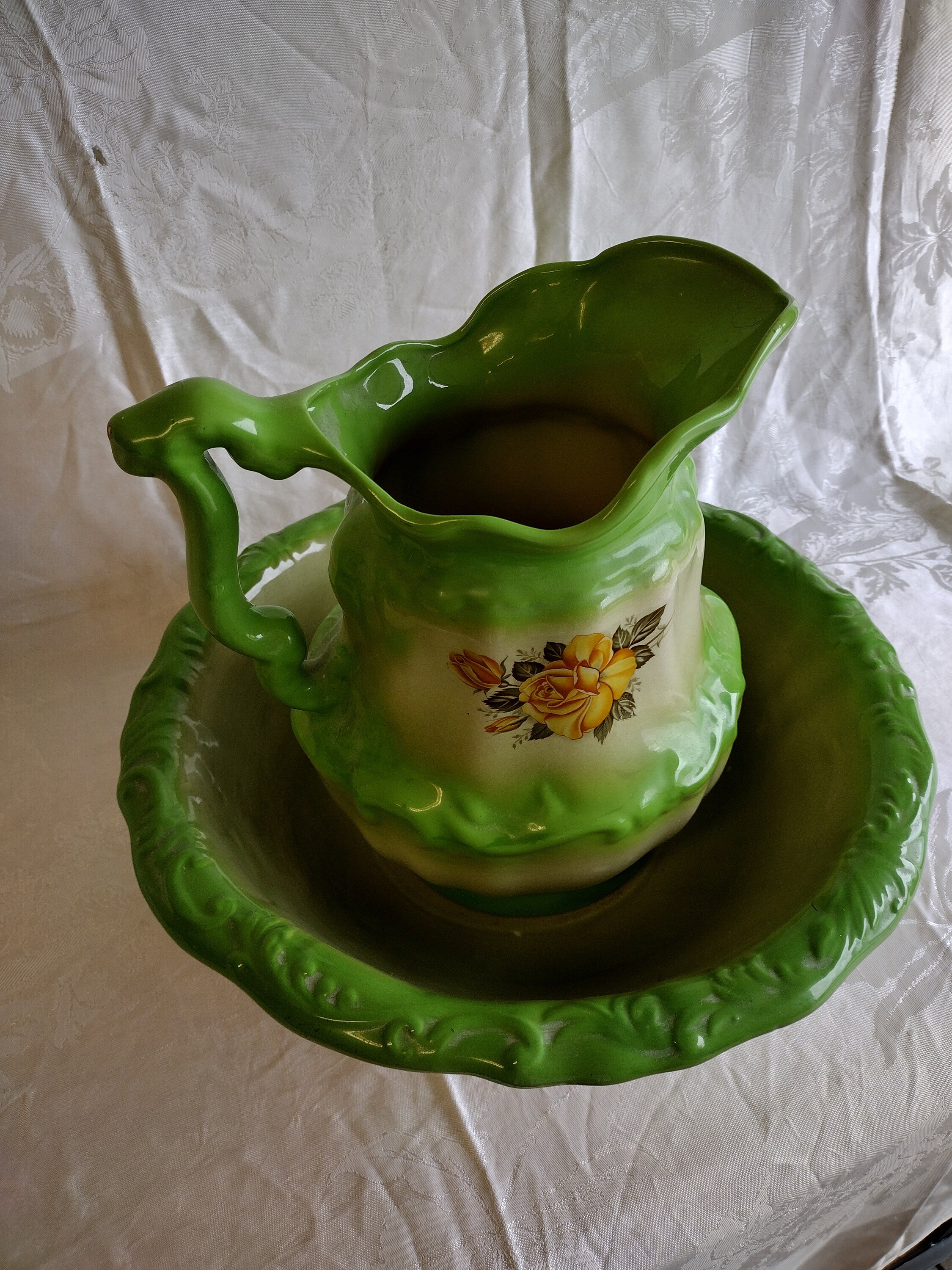 Antique Pitcher and Bowl Set Etsy