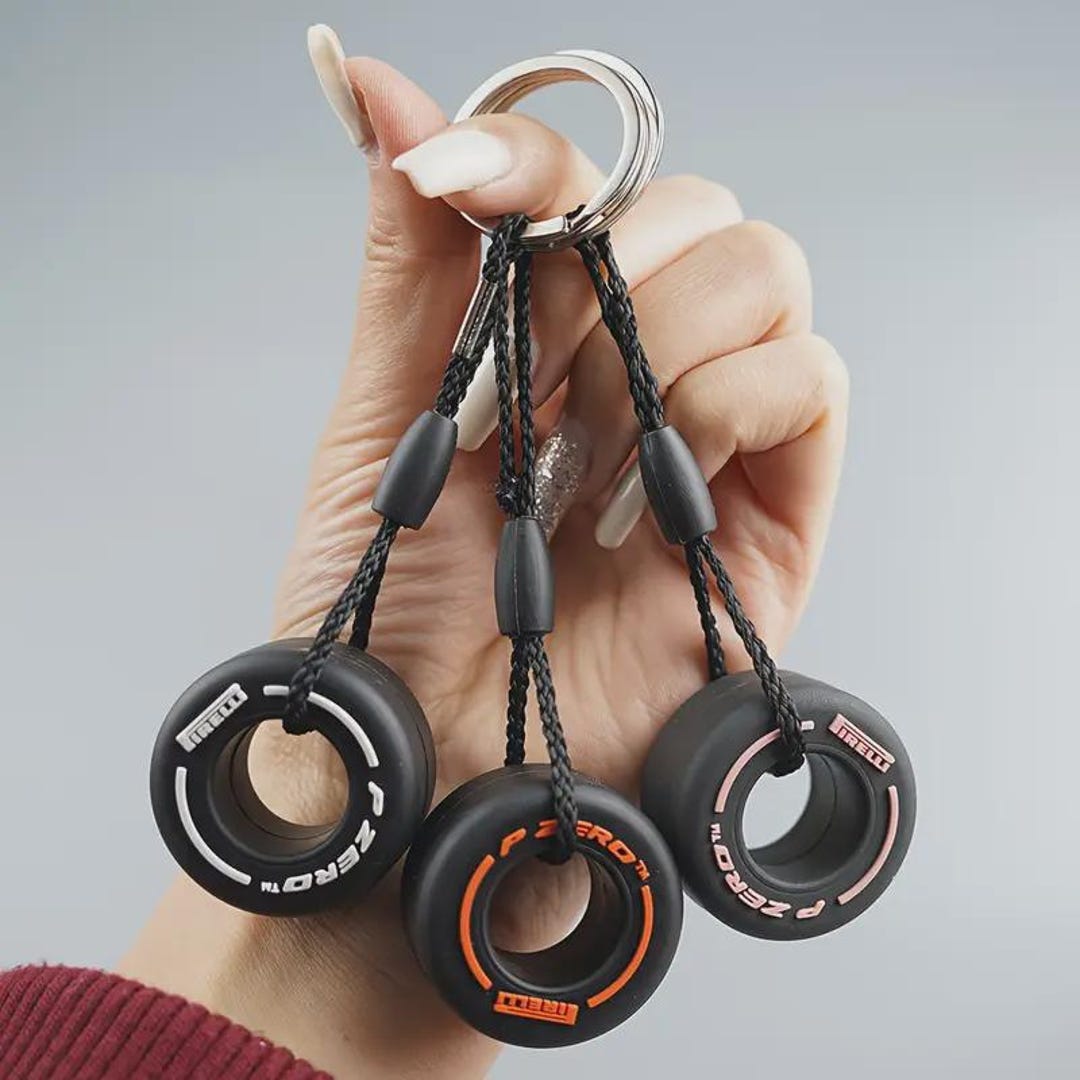 Pirelli F1 Racing Tire Keychain | Formula 1 Miniature Tire Keyrings ...