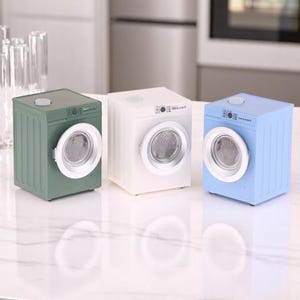 1:12 Miniaturwaschmaschine - Puppenhaus Waschmaschine, funktionale Mini Waschmaschine für Miniaturszenen