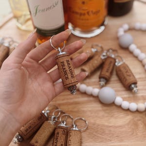 Wine Cork Keychain