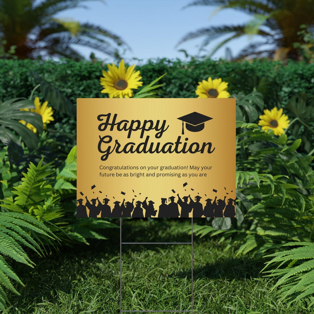 Happy Graduation Yard Sign - Etsy